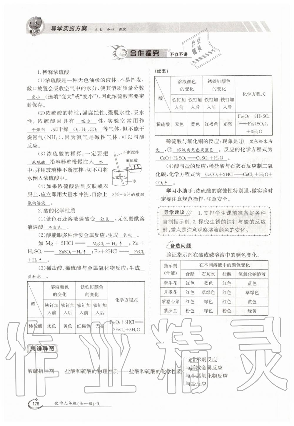 2019年金太陽導學測評九年級化學全一冊人教版 第176頁