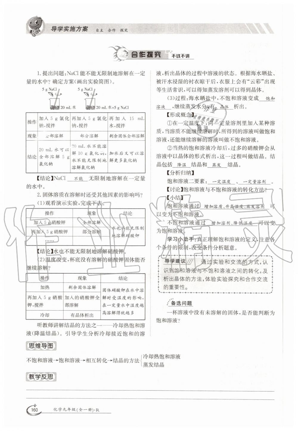 2019年金太陽導學測評九年級化學全一冊人教版 第160頁