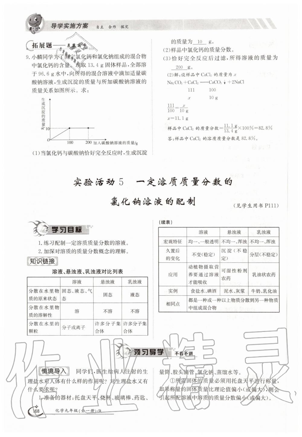 2019年金太陽導(dǎo)學(xué)測(cè)評(píng)九年級(jí)化學(xué)全一冊(cè)人教版 第168頁