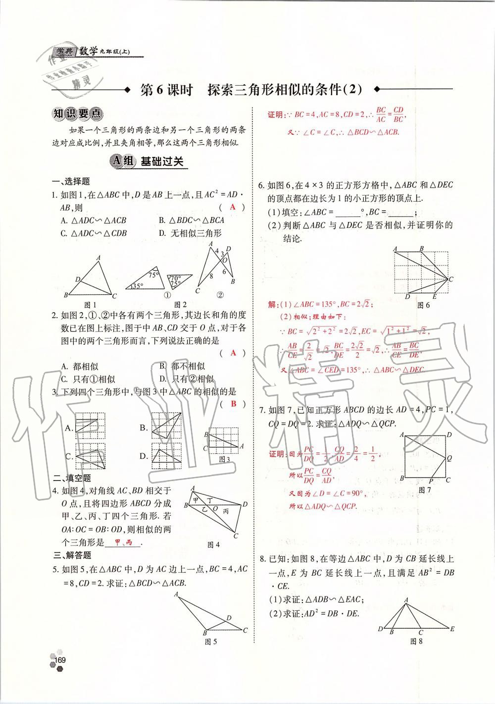 2019年學(xué)典四川九年級數(shù)學(xué)全一冊人教版 第169頁