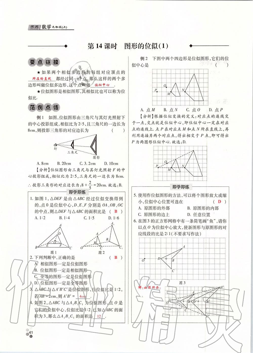 2019年學典四川九年級數(shù)學全一冊人教版 第41頁