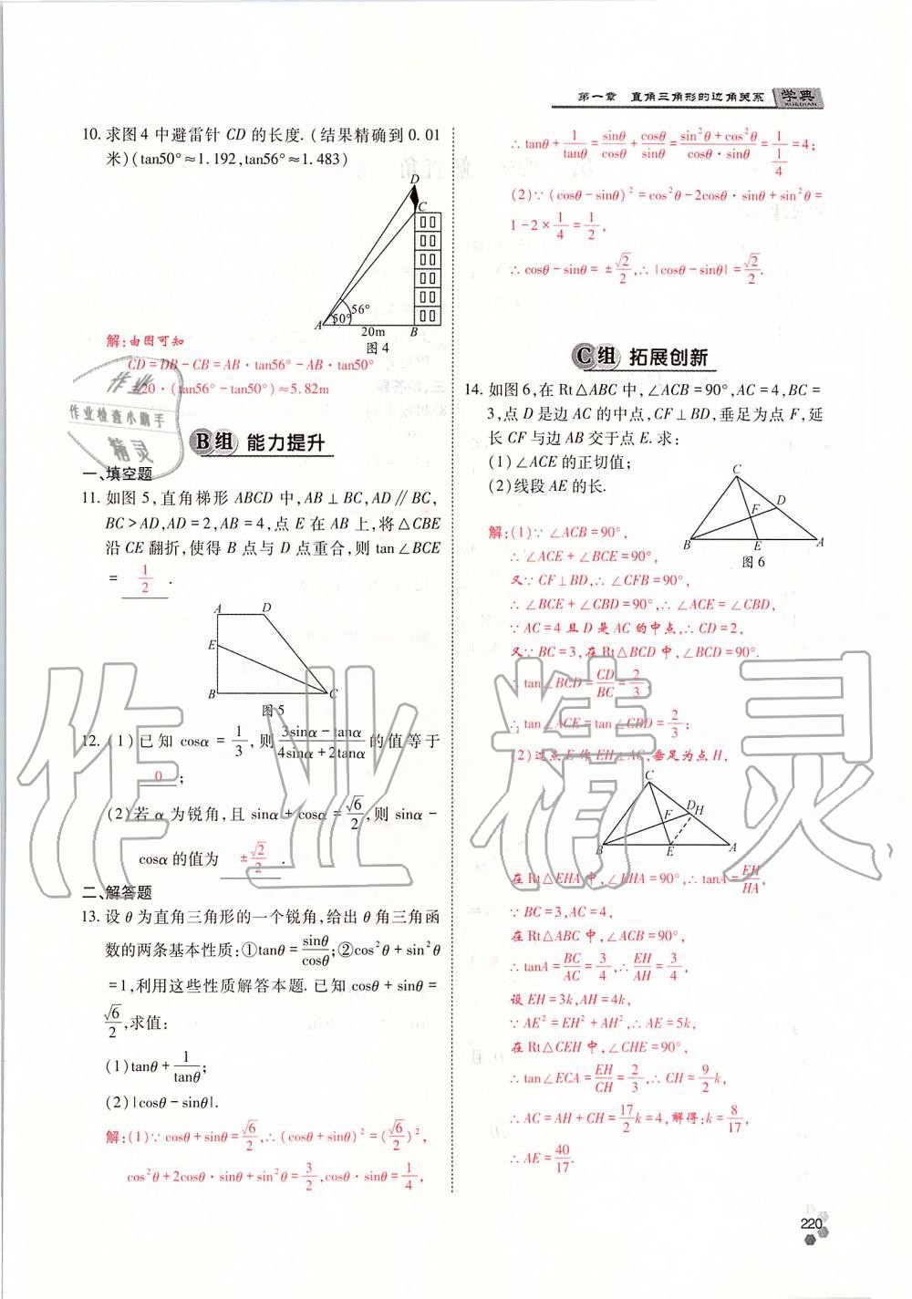 2019年學(xué)典四川九年級數(shù)學(xué)全一冊人教版 第220頁