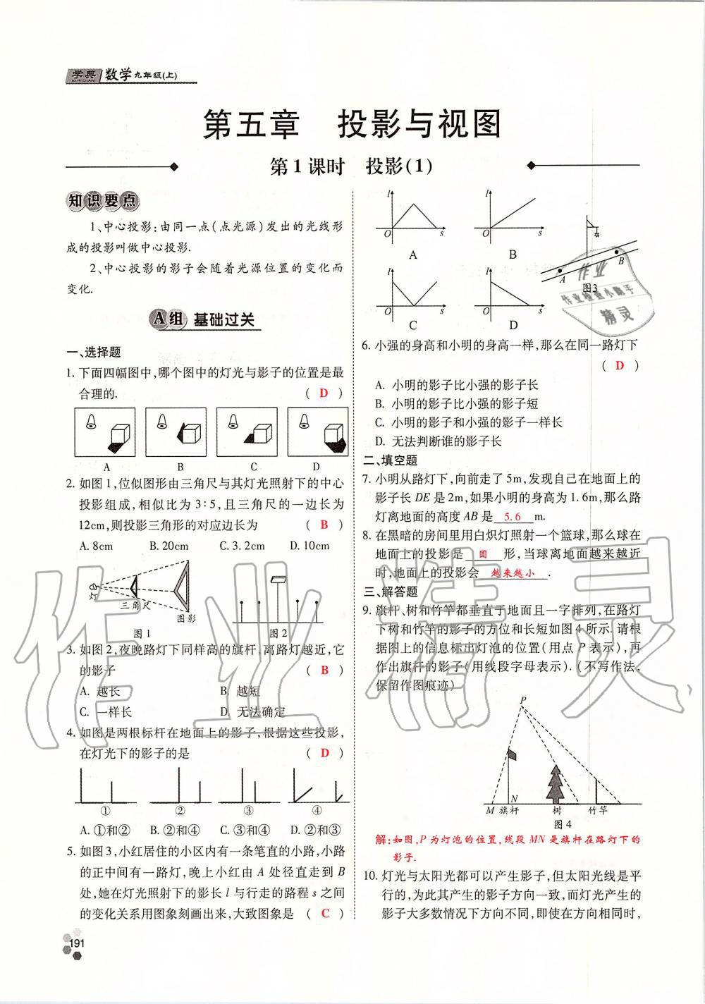 2019年學典四川九年級數(shù)學全一冊人教版 第191頁