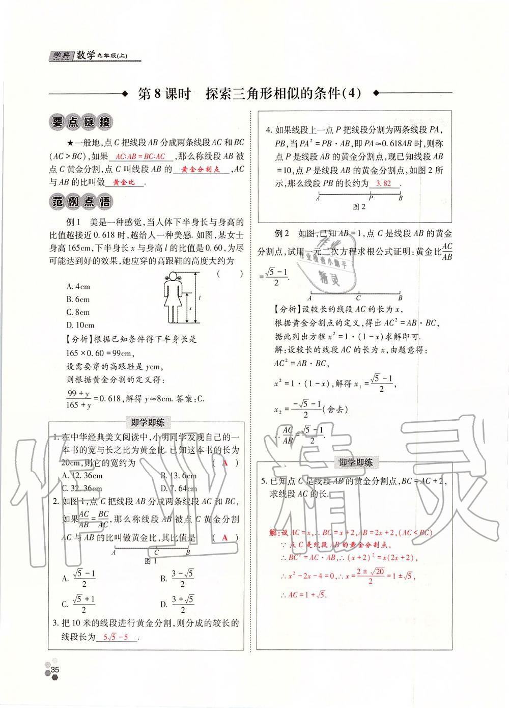 2019年學(xué)典四川九年級數(shù)學(xué)全一冊人教版 第35頁