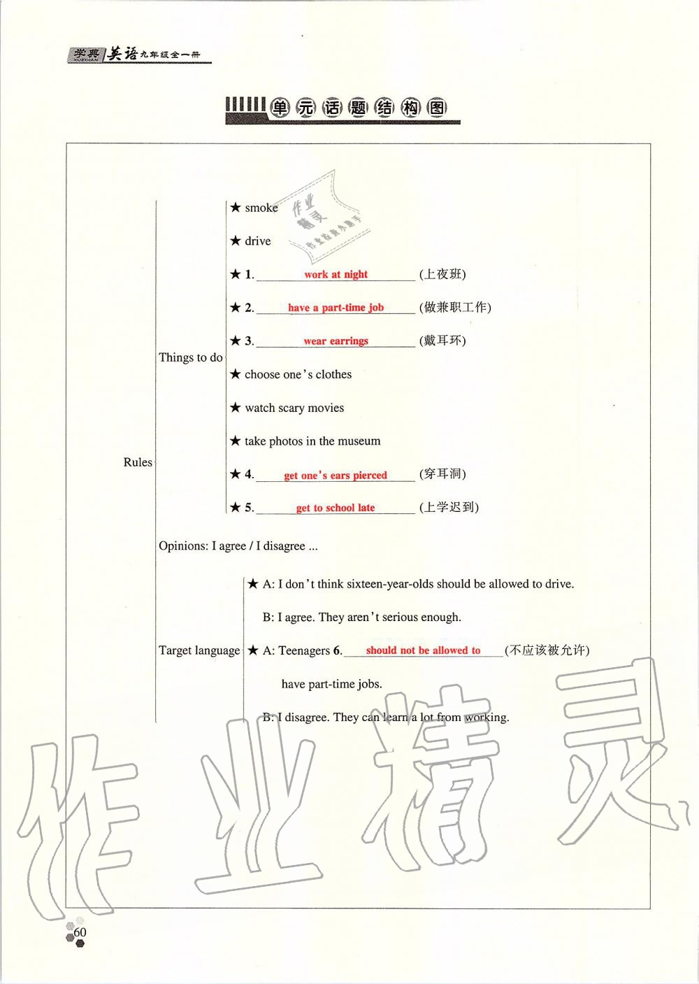 2019年學(xué)典課時精練九年級英語全一冊人教版北京時代華文書局 第59頁