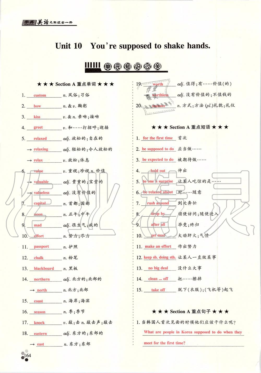 2019年學(xué)典課時(shí)精練九年級(jí)英語(yǔ)全一冊(cè)人教版北京時(shí)代華文書(shū)局 第253頁(yè)