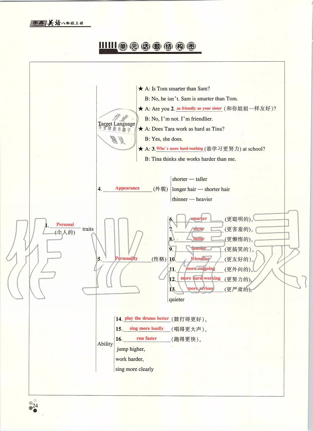 2019年學(xué)典課時(shí)精練八年級(jí)英語(yǔ)上冊(cè)人教版北京時(shí)代華文書(shū)局 第23頁(yè)