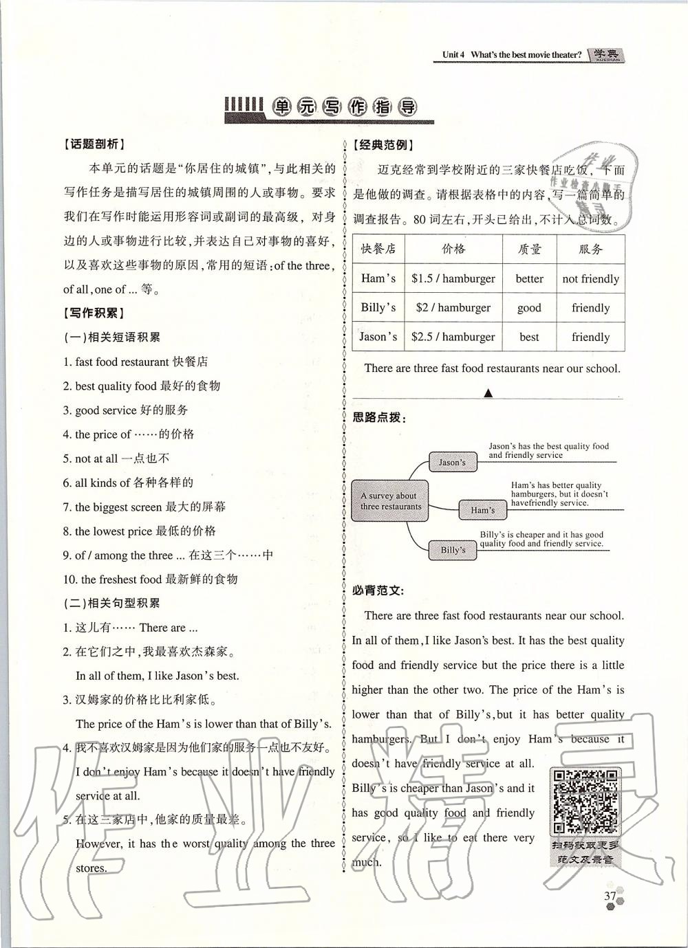 2019年學(xué)典課時(shí)精練八年級(jí)英語(yǔ)上冊(cè)人教版北京時(shí)代華文書(shū)局 第36頁(yè)