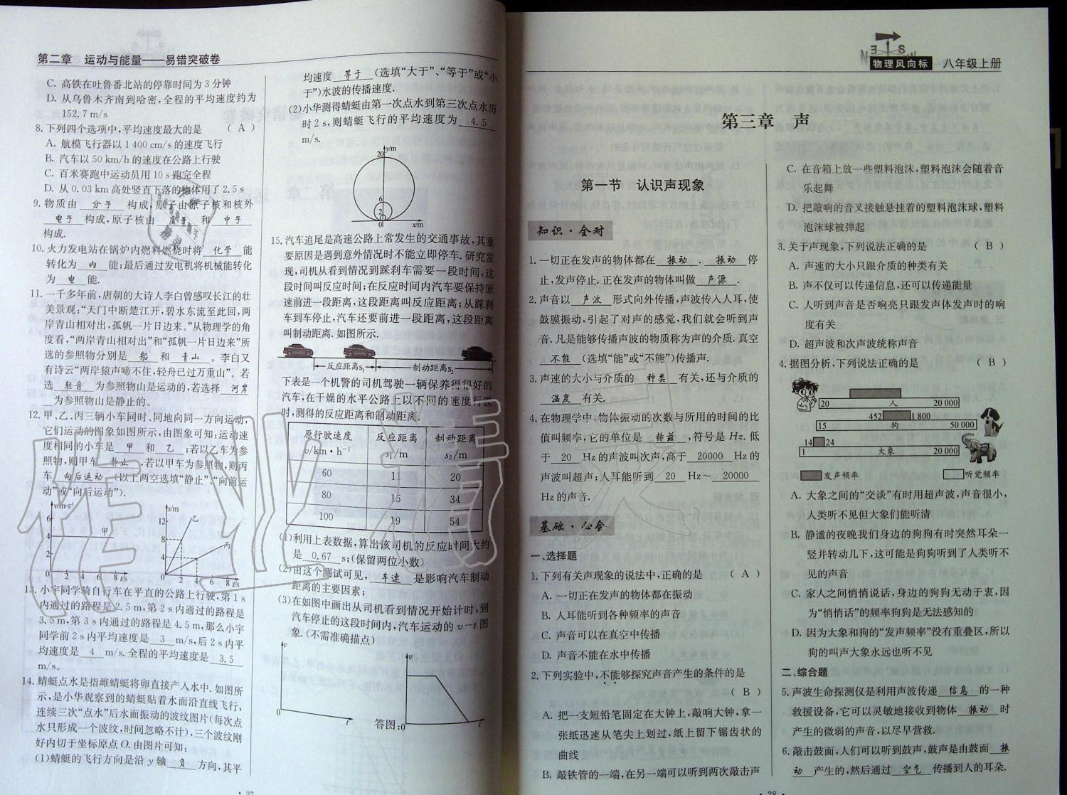 2019年物理風(fēng)向標(biāo)八年級(jí)上冊(cè)教科版 第14頁(yè)