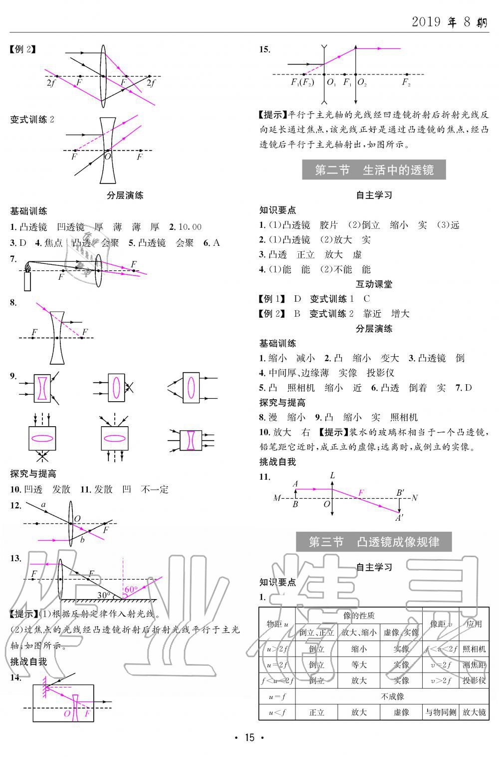 2019年理科愛好者八年級物理上冊人教版第8期 第15頁