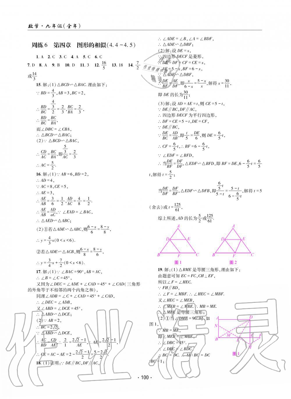 2019年理科愛好者九年級數(shù)學全一冊北師大版第11期 第99頁