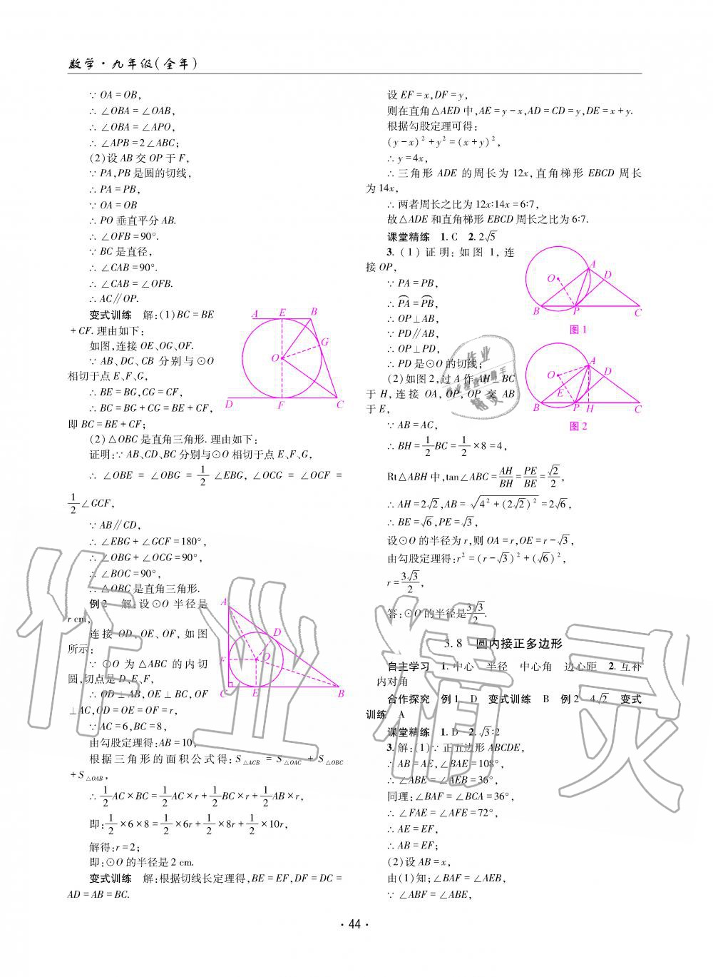 2019年理科爱好者九年级数学全一册北师大版第11期 第43页