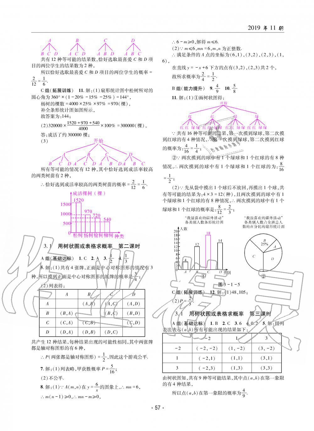 2019年理科爱好者九年级数学全一册北师大版第11期 第56页