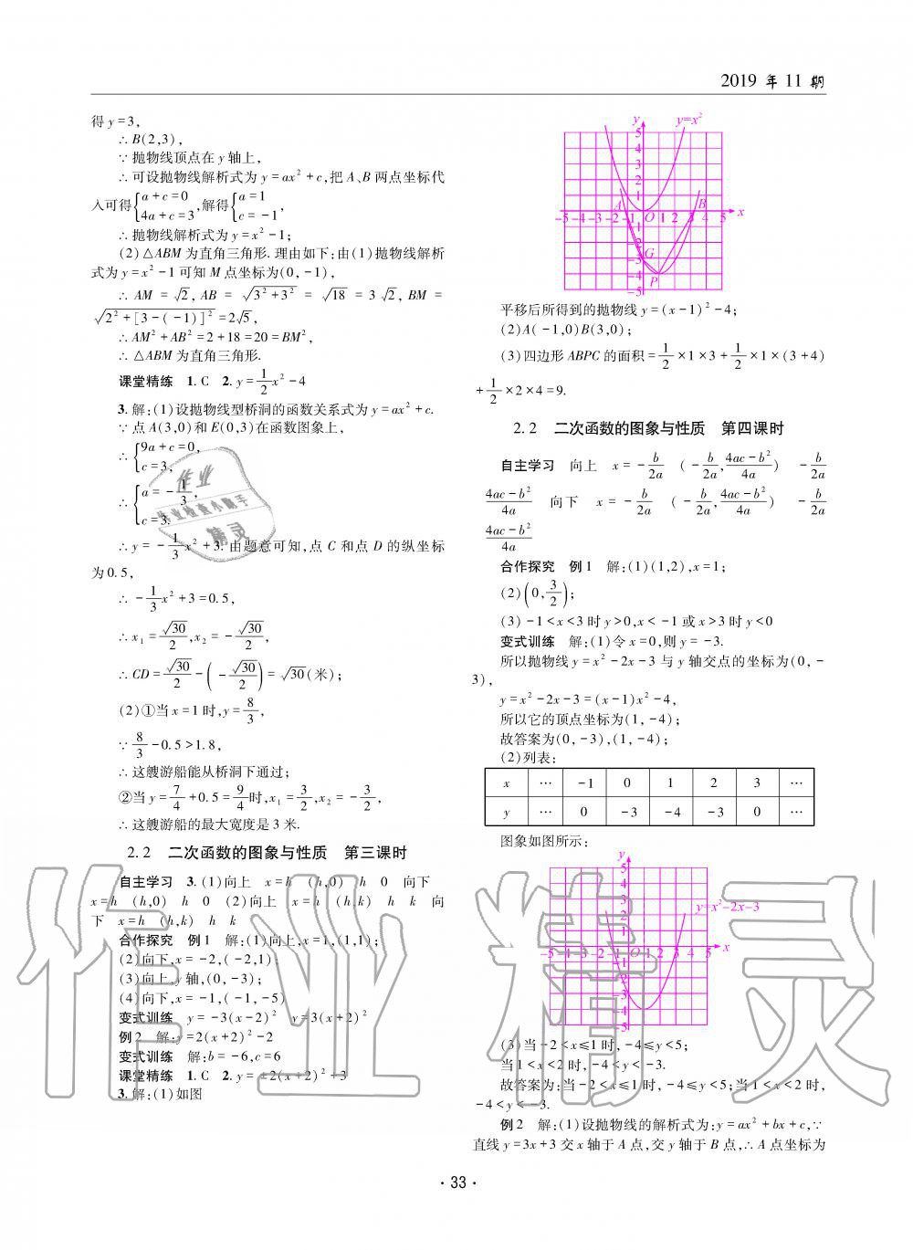 2019年理科愛(ài)好者九年級(jí)數(shù)學(xué)全一冊(cè)北師大版第11期 第32頁(yè)