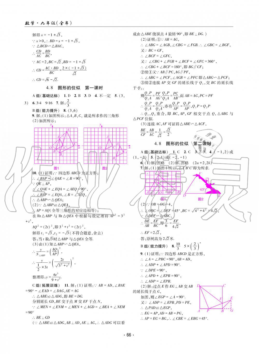 2019年理科爱好者九年级数学全一册北师大版第11期 第65页