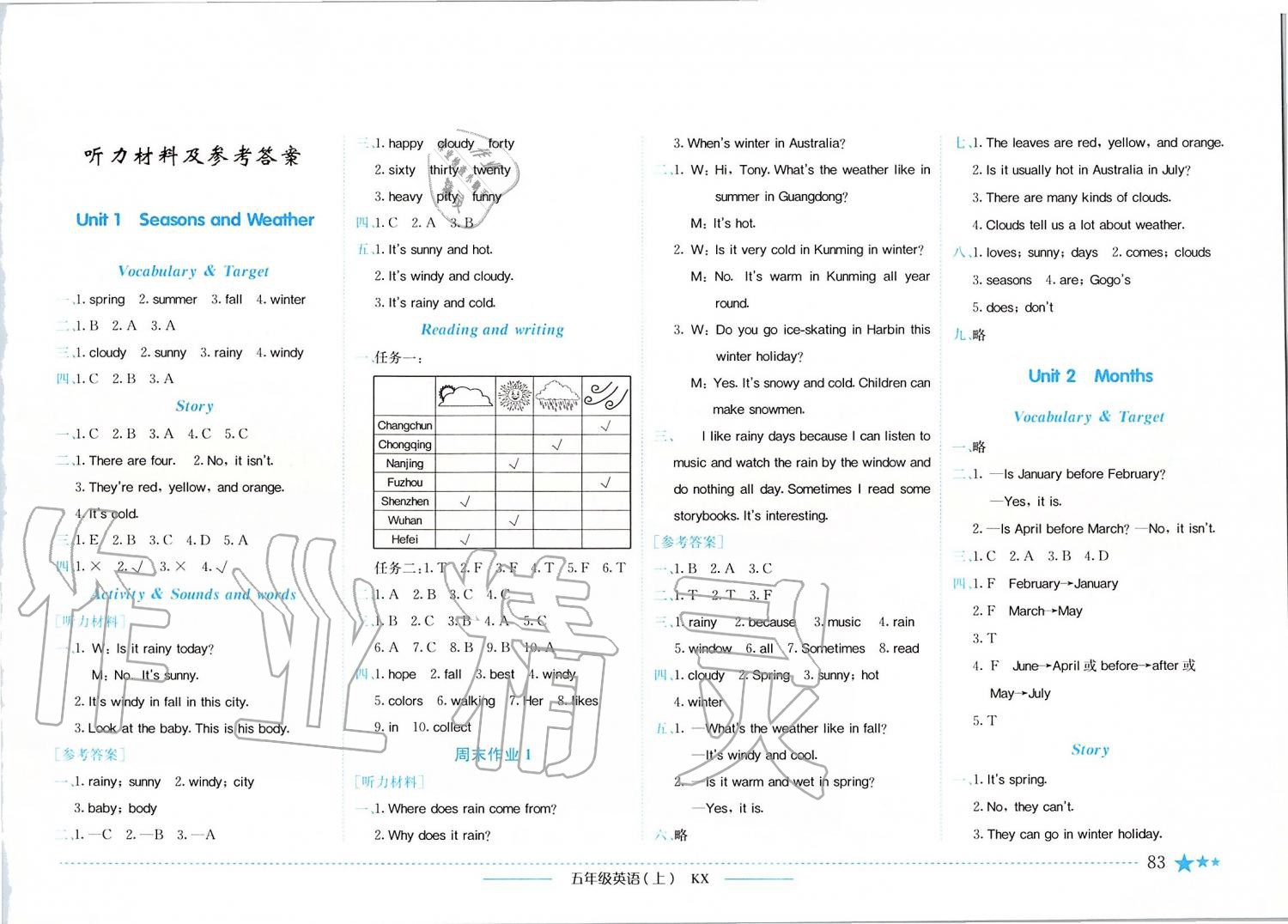 2019年黃岡小狀元作業(yè)本五年級(jí)英語(yǔ)上冊(cè)開(kāi)心版廣東專版 第1頁(yè)