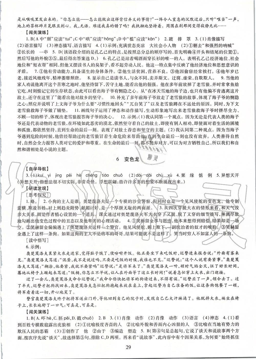 2019年智慧學(xué)習(xí)九年級(jí)語文全一冊(cè)人教版 第29頁