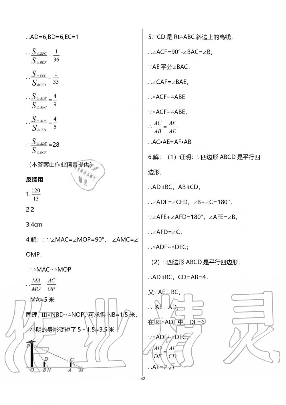 2019年育才金典九年級數(shù)學(xué)全一冊北師大版 第42頁