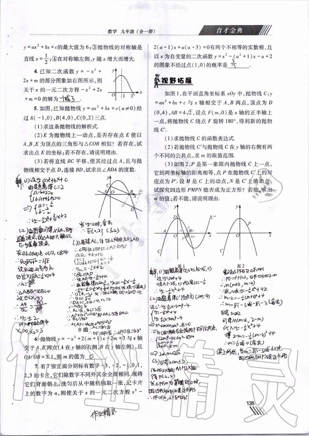 2019年育才金典九年級(jí)數(shù)學(xué)全一冊(cè)北師大版 第128頁