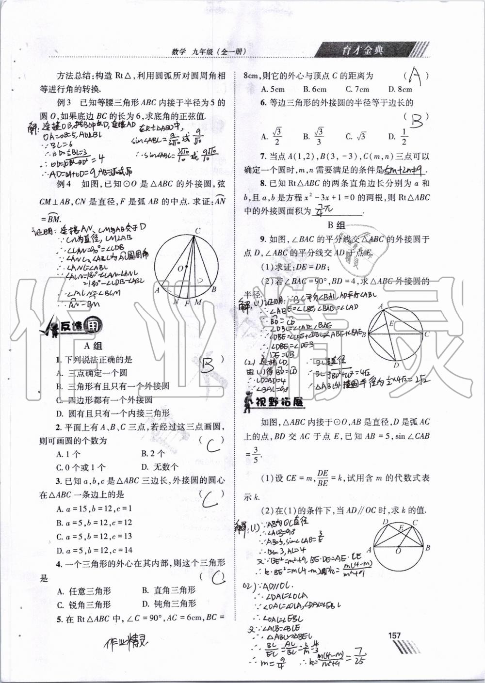 2019年育才金典九年級(jí)數(shù)學(xué)全一冊(cè)北師大版 第150頁(yè)