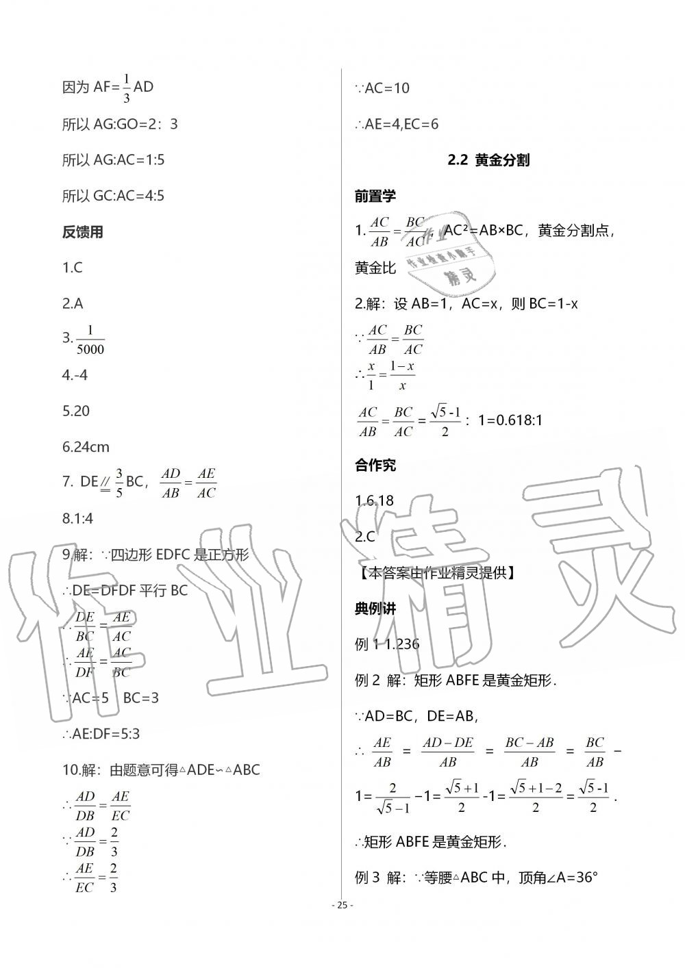 2019年育才金典九年級(jí)數(shù)學(xué)全一冊(cè)北師大版 第25頁(yè)