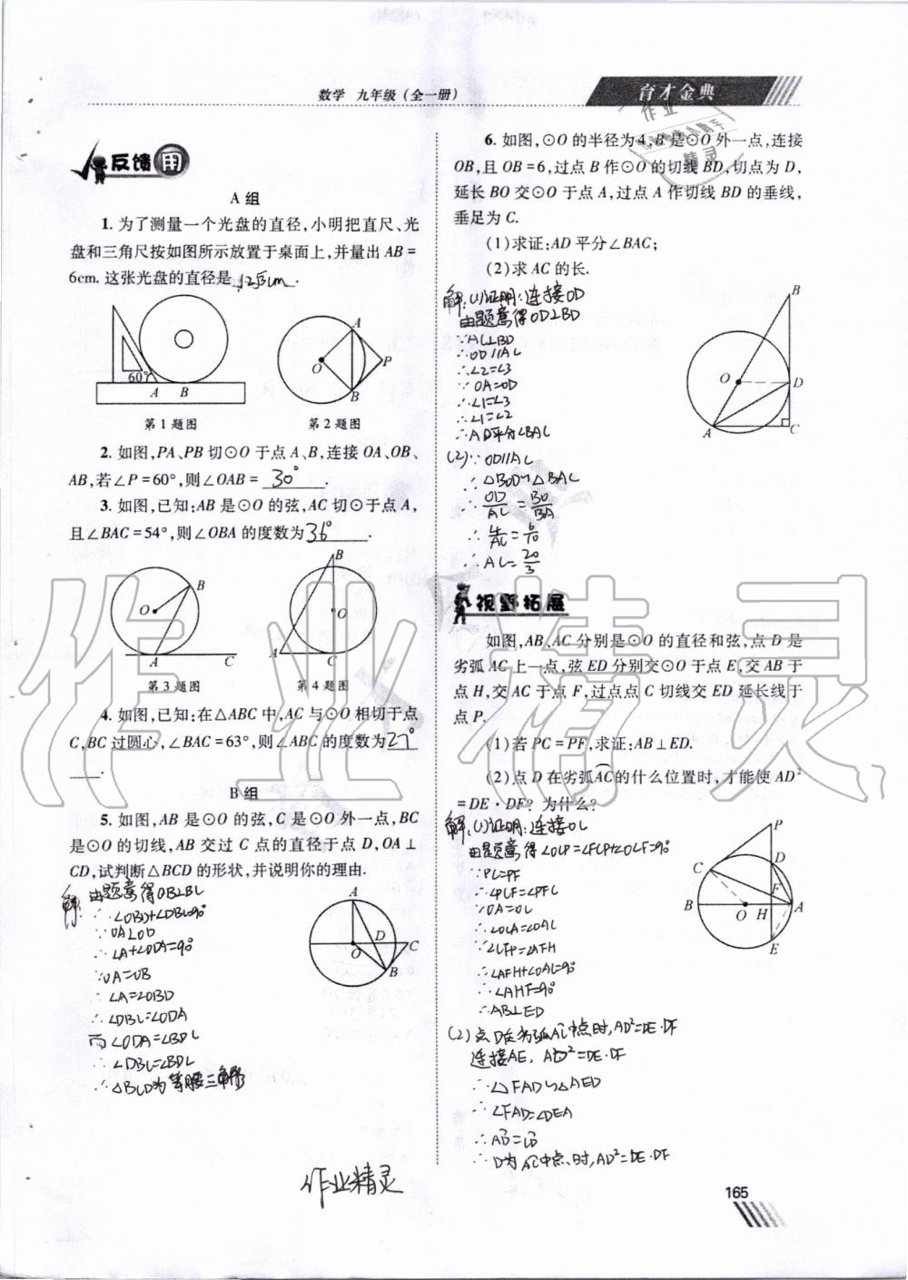 2019年育才金典九年級數(shù)學(xué)全一冊北師大版 第158頁