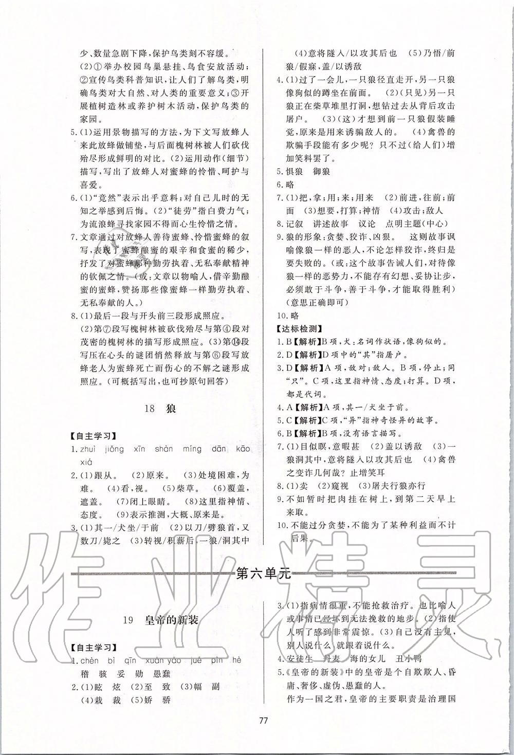 2019年新課程學(xué)習(xí)與檢測七年級語文上冊人教版 第13頁