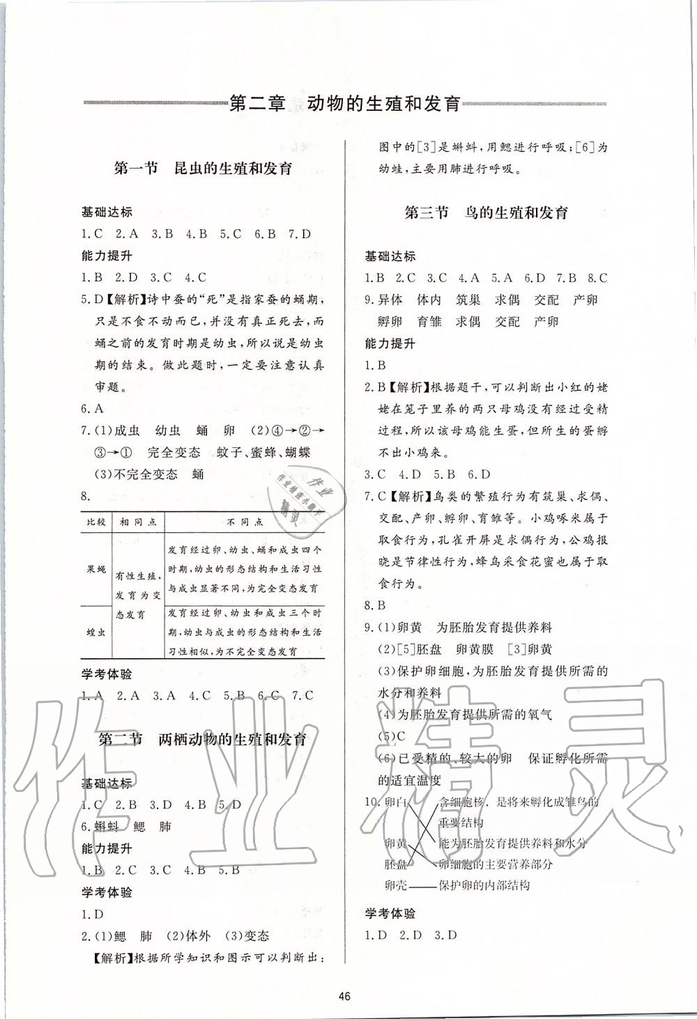 2019年新課程學(xué)習(xí)與檢測(cè)八年級(jí)生物學(xué)上冊(cè)濟(jì)南版 第6頁(yè)