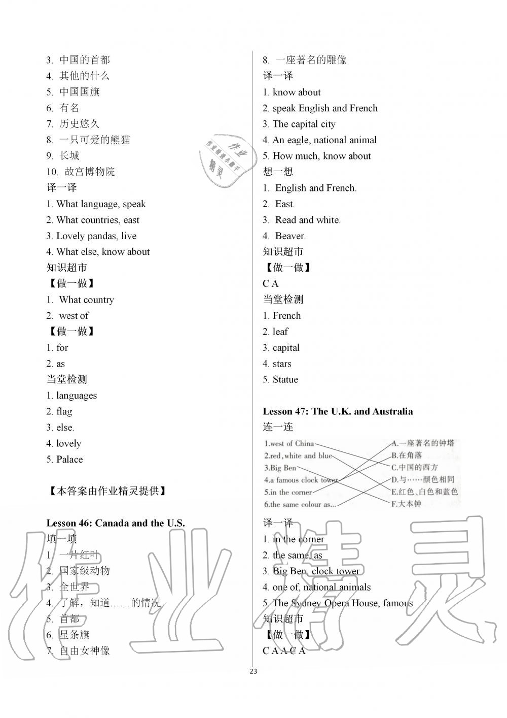 2019年金太陽導學案七年級英語上冊冀教版 第23頁