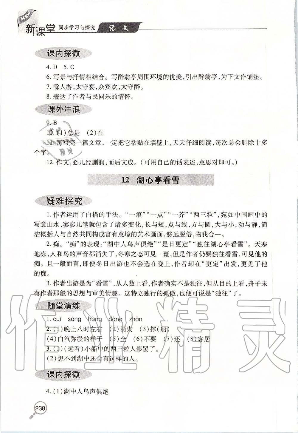 2019年新课堂同步学习与探究九年级语文上学期人教版 第19页