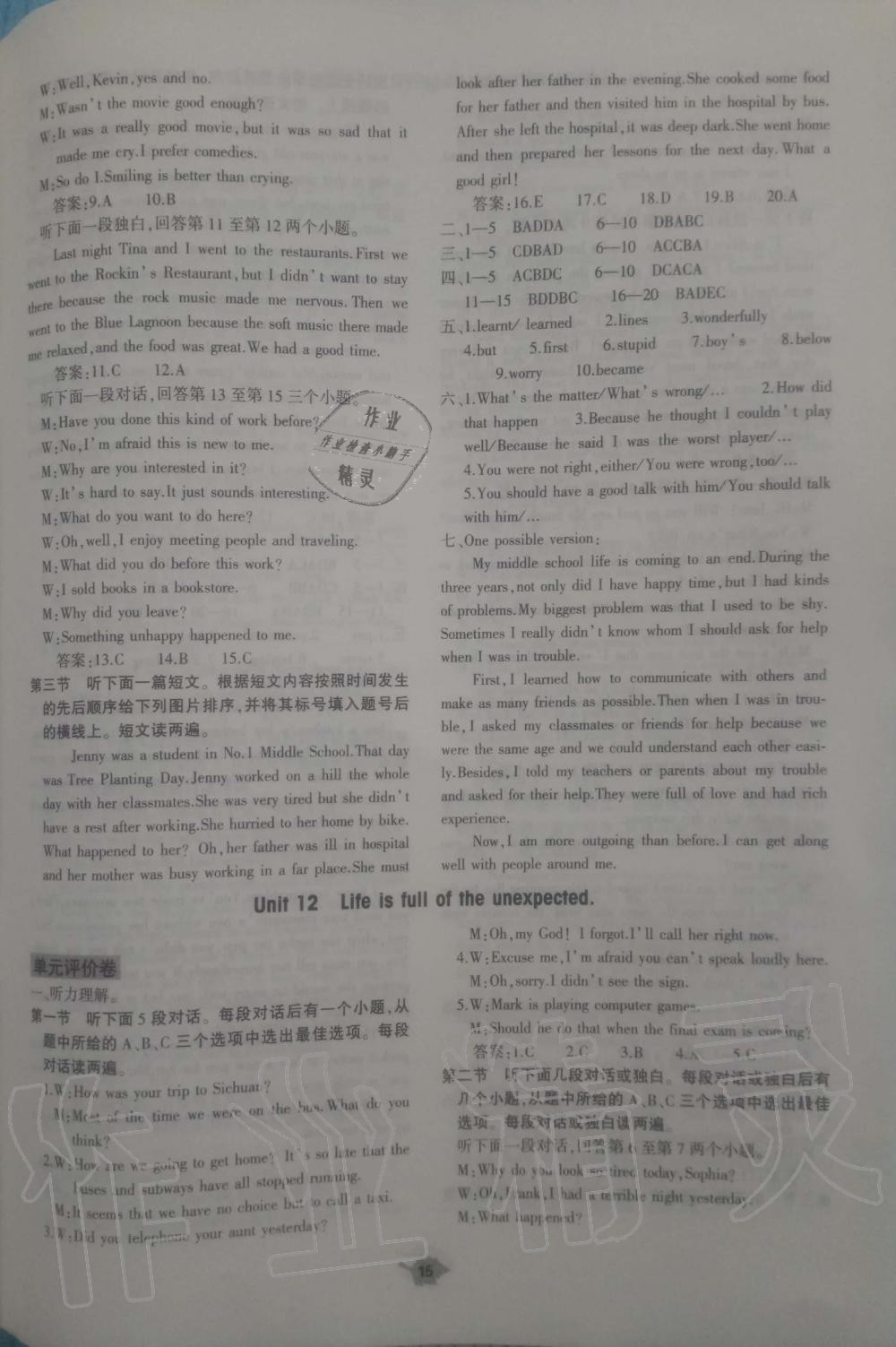 2019年基礎(chǔ)訓(xùn)練九年級(jí)英語(yǔ)全一冊(cè)人教版大象出版社 第35頁(yè)