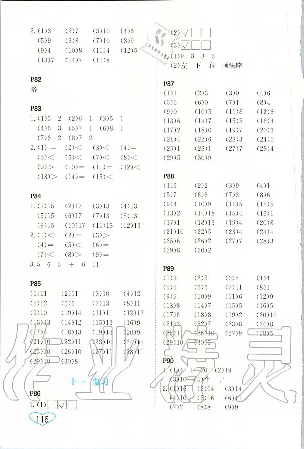 2019年小學(xué)數(shù)學(xué)口算心算速算一年級(jí)上冊(cè)蘇教版 第10頁(yè)