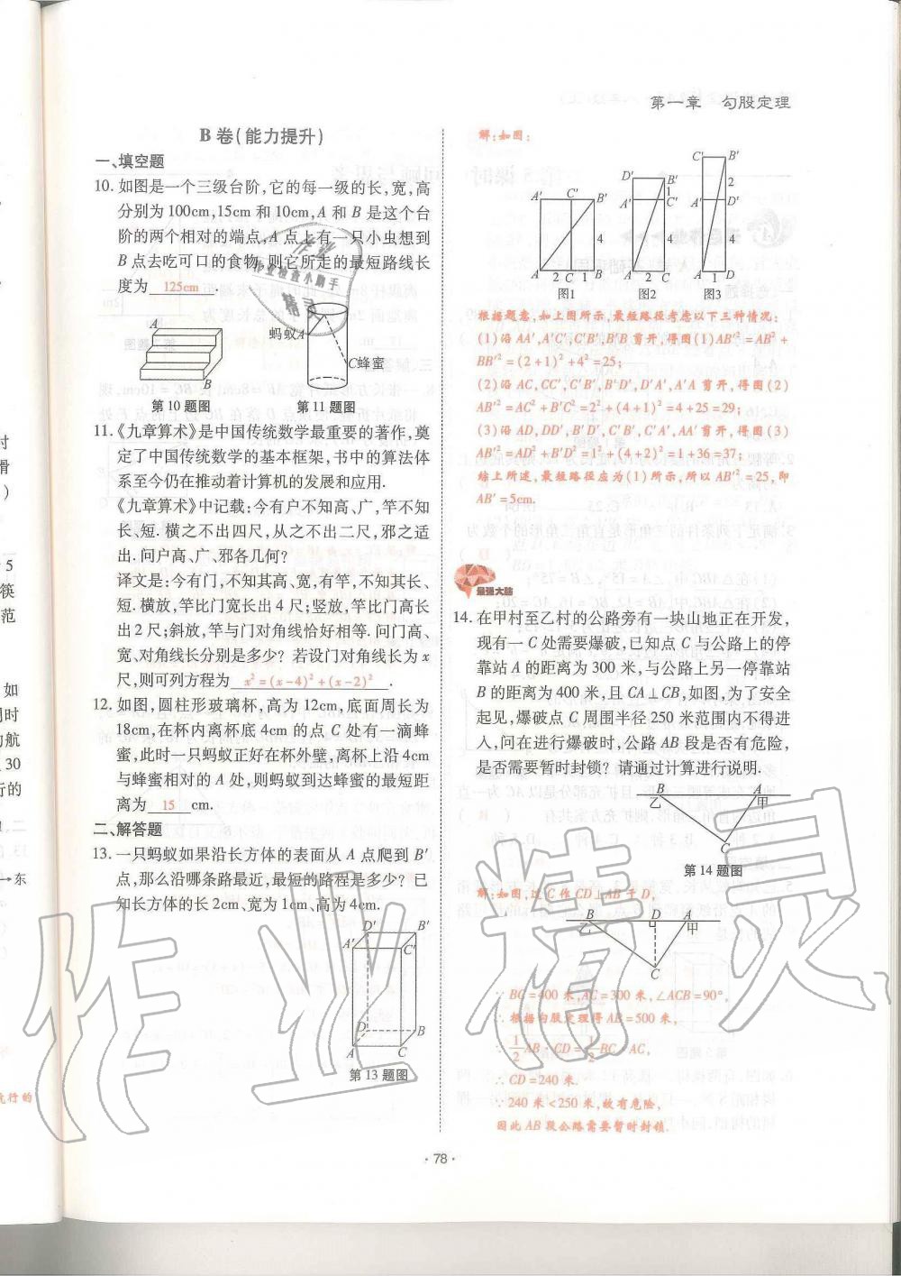 2019年蓉城优课堂给力A加八年级数学上册北师大版 第78页