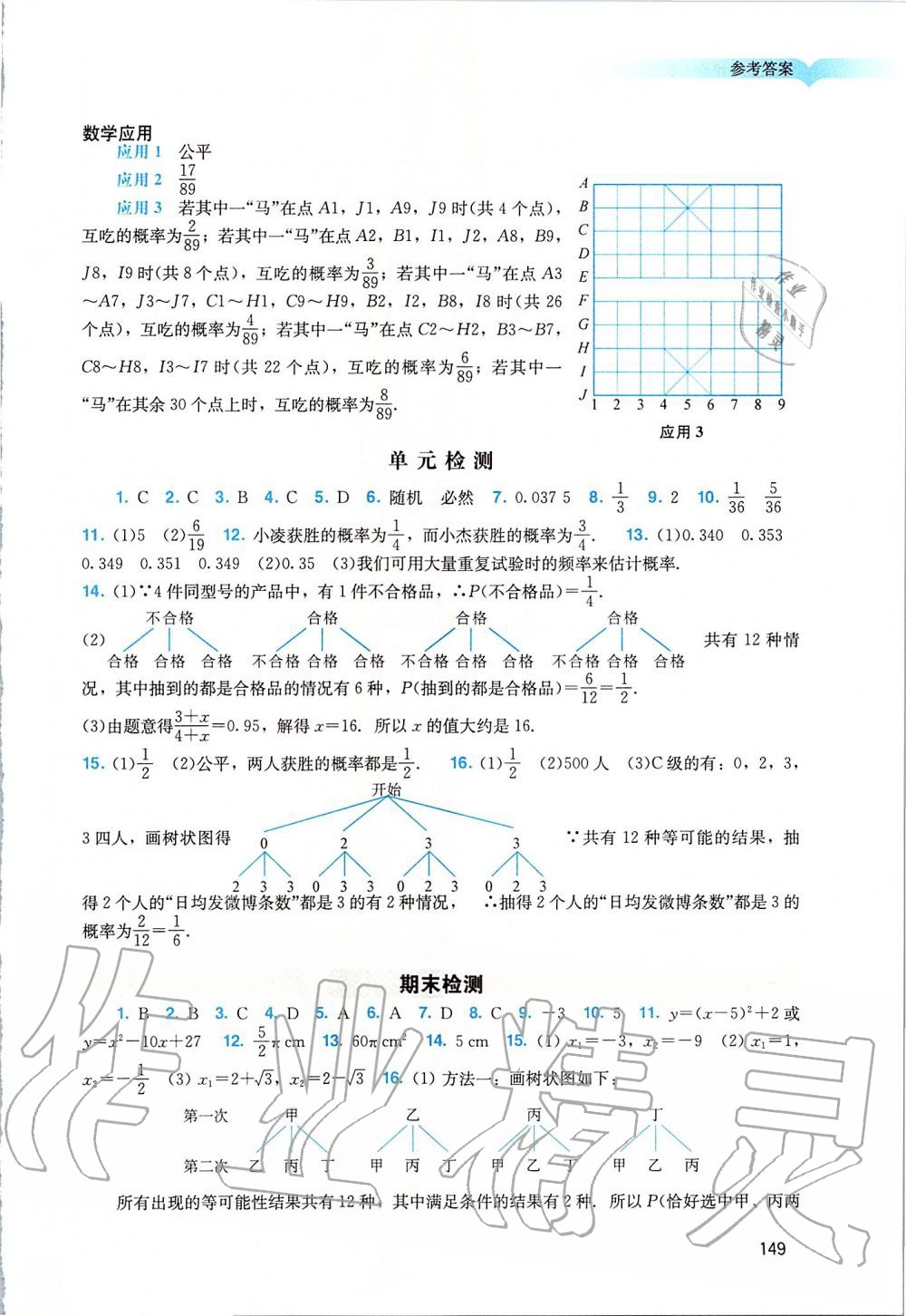 2019年陽光學業(yè)評價九年級數(shù)學上冊人教版 第17頁