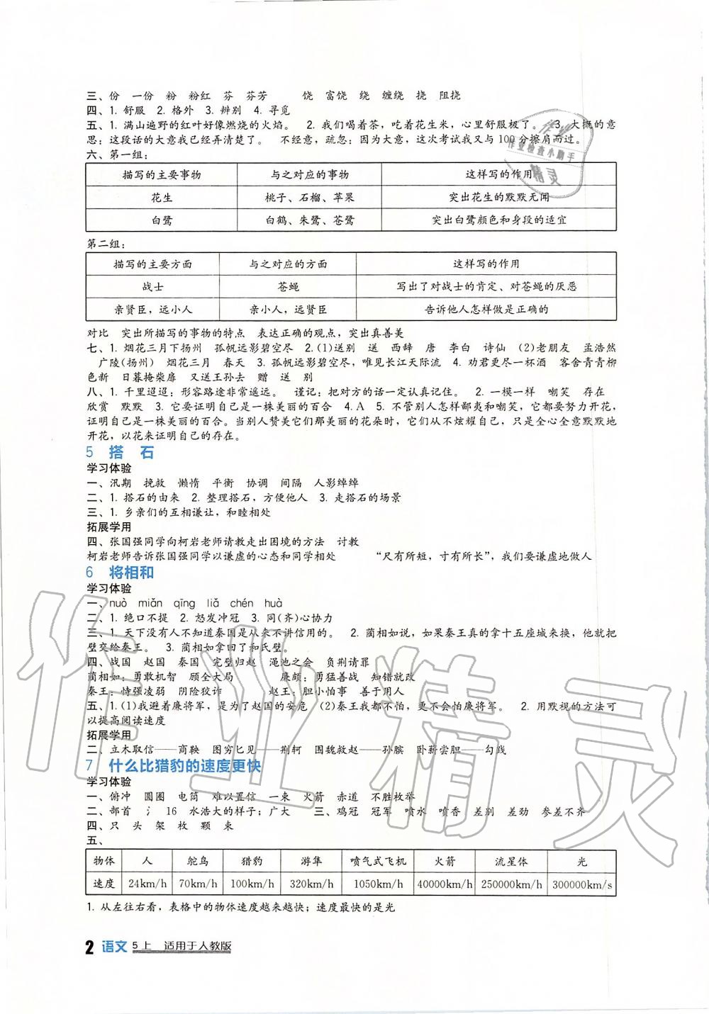 2019年新課標小學(xué)生學(xué)習(xí)實踐園地五年級語文上冊人教版 第2頁