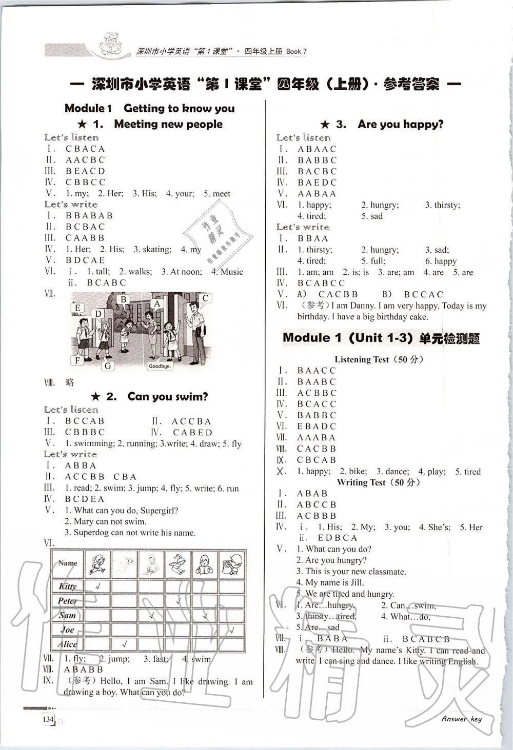 2019年深圳市小學(xué)英語(yǔ)第1課堂四年級(jí)上冊(cè)滬教版 第1頁(yè)