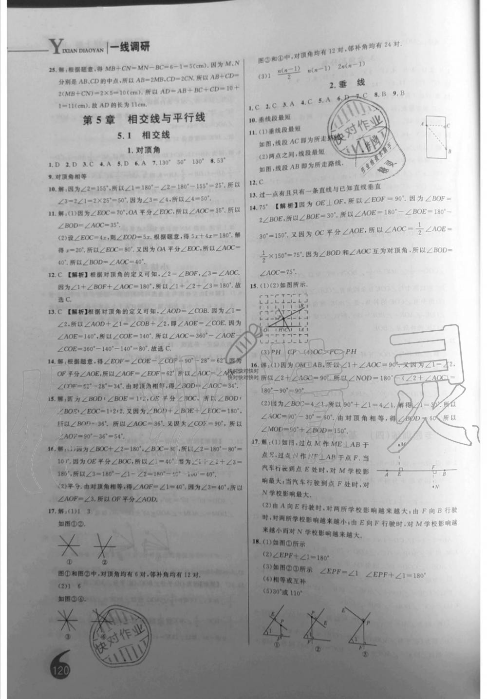 2019年一線調(diào)研學(xué)業(yè)測評七年級數(shù)學(xué)上冊華師大版 第16頁