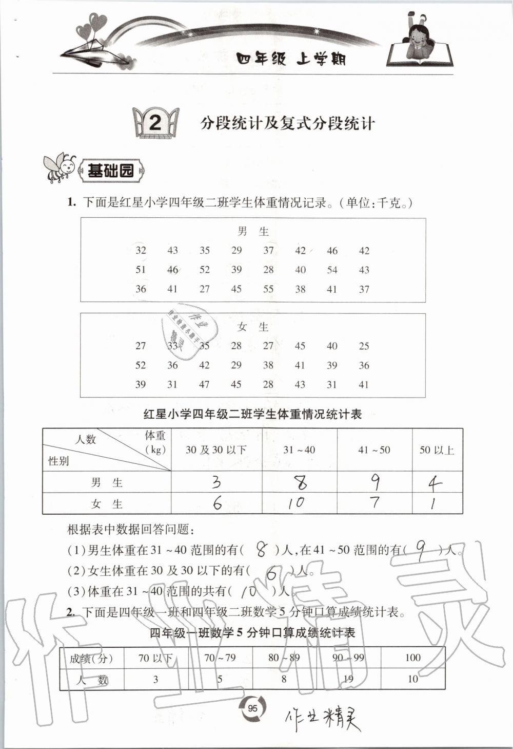 2019年新課堂同步學(xué)習(xí)與探究四年級數(shù)學(xué)上學(xué)期青島版五四制 第95頁