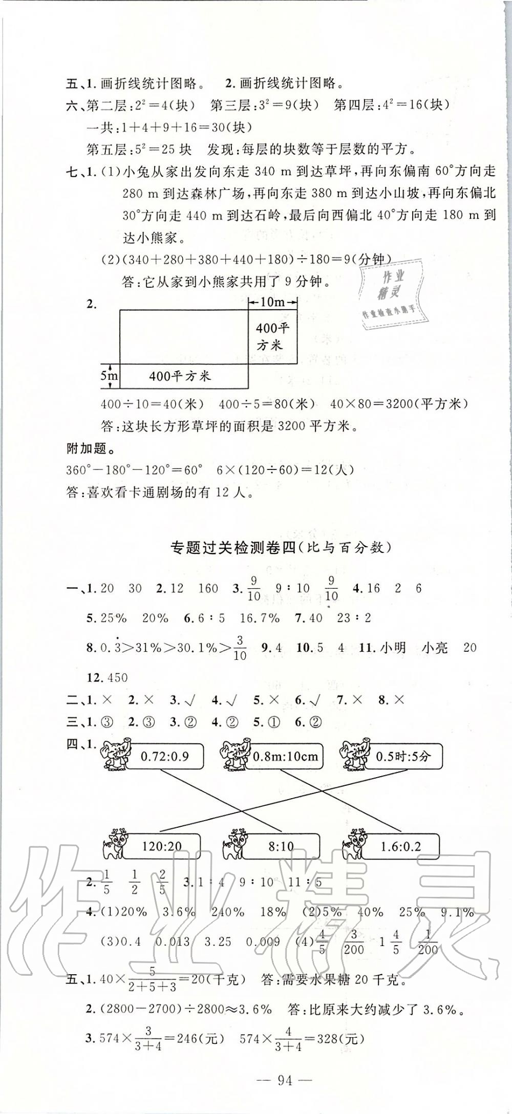 2019年智慧課堂密卷100分單元過關檢測六年級數(shù)學上冊人教版 第10頁