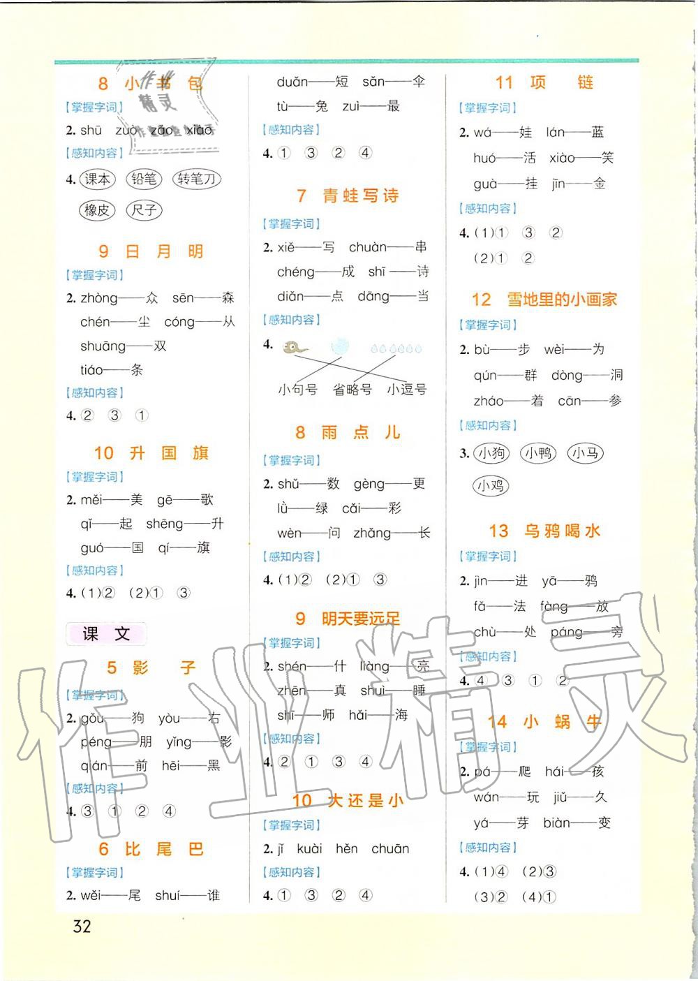 2019年小學(xué)學(xué)霸作業(yè)本一年級(jí)語(yǔ)文上冊(cè)統(tǒng)編版 第21頁(yè)