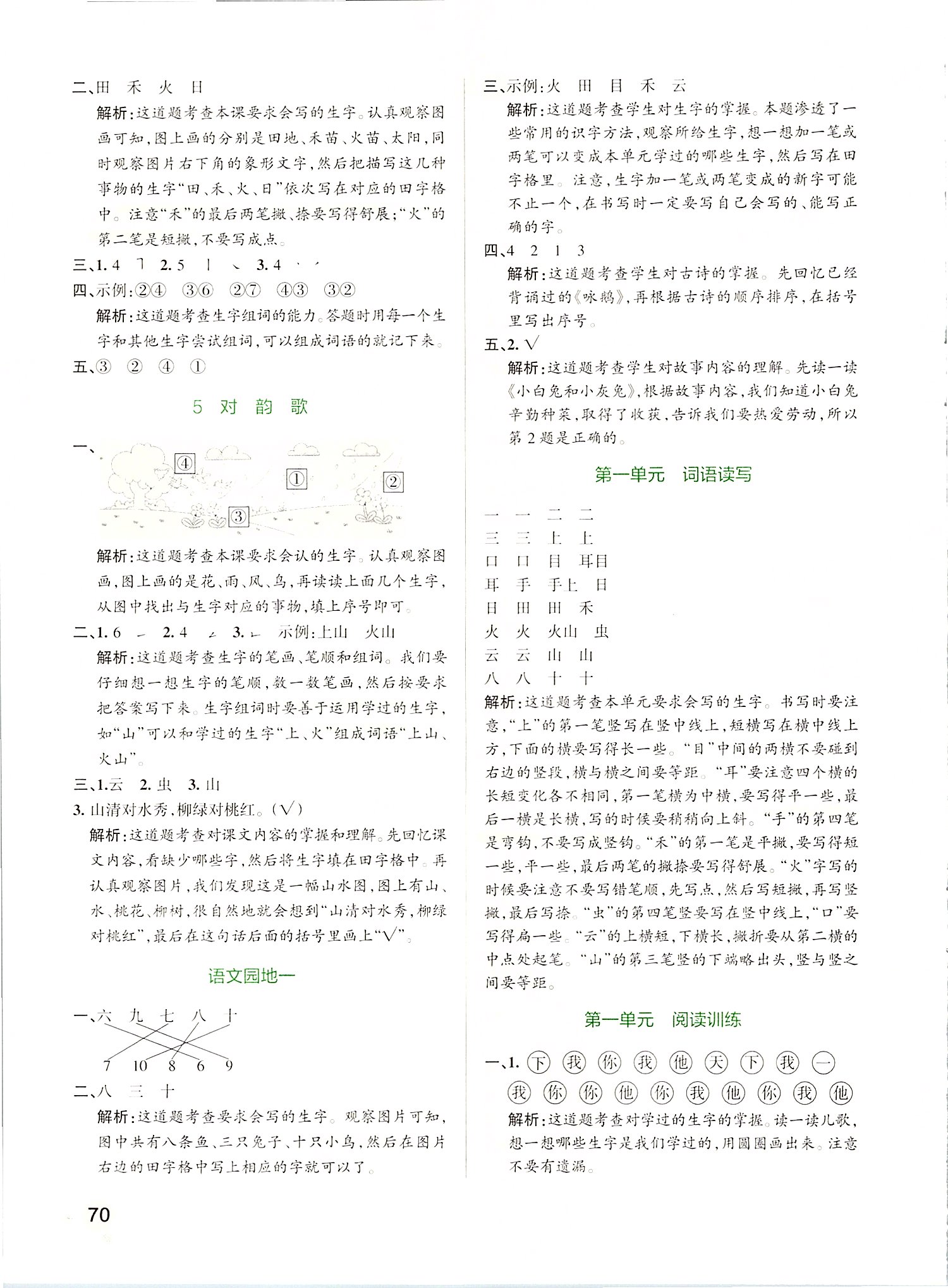 2019年小學學霸作業(yè)本一年級語文上冊統(tǒng)編版 第2頁