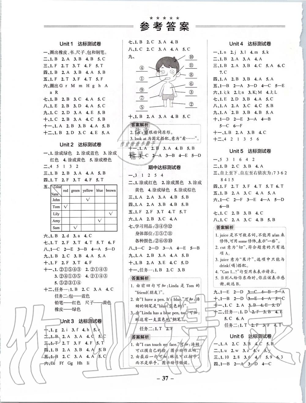 2019年小學(xué)學(xué)霸作業(yè)本三年級(jí)英語上冊(cè)人教版 第9頁