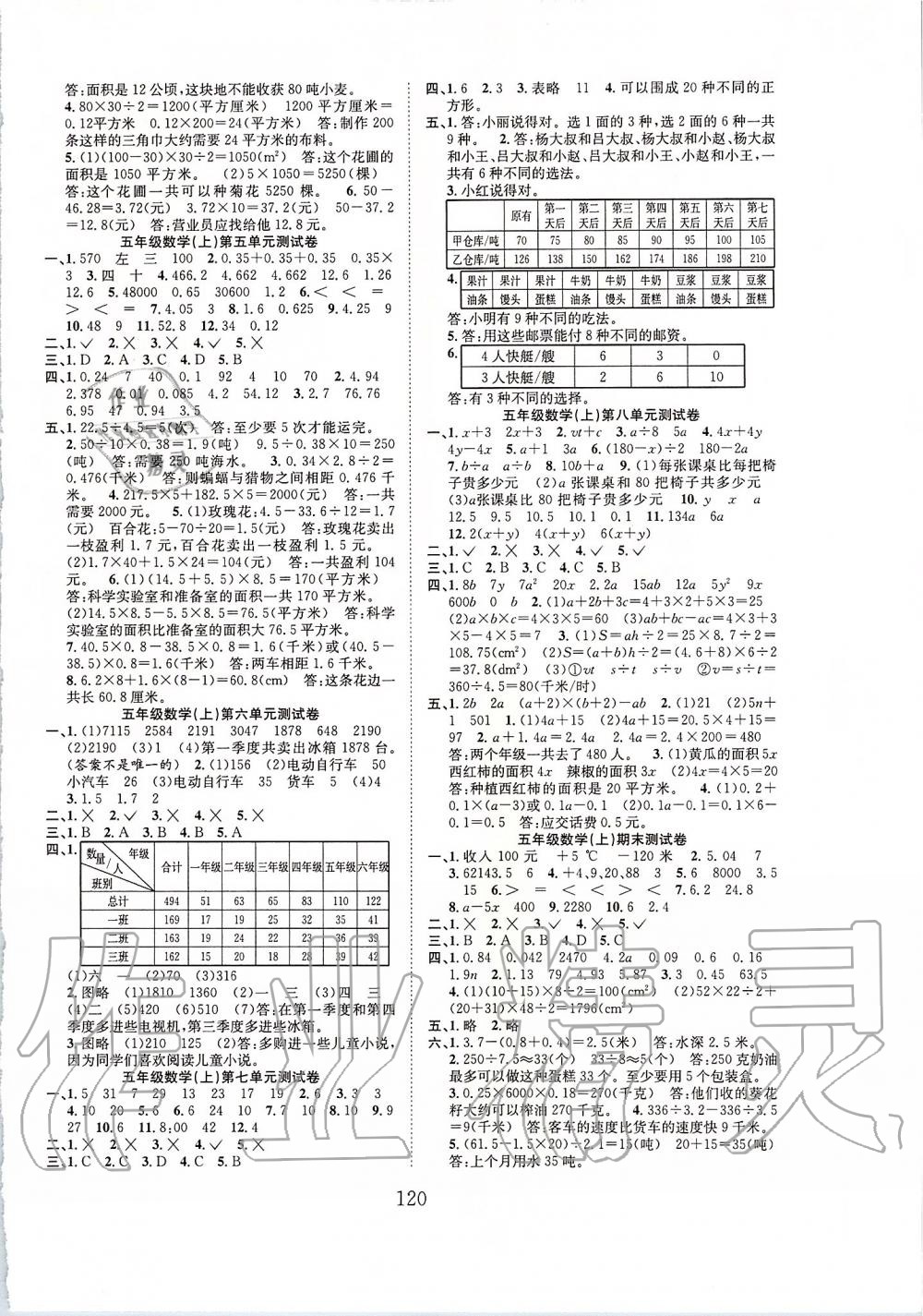 2019年新經(jīng)典練與測(cè)五年級(jí)數(shù)學(xué)上冊(cè)蘇教版 第8頁(yè)