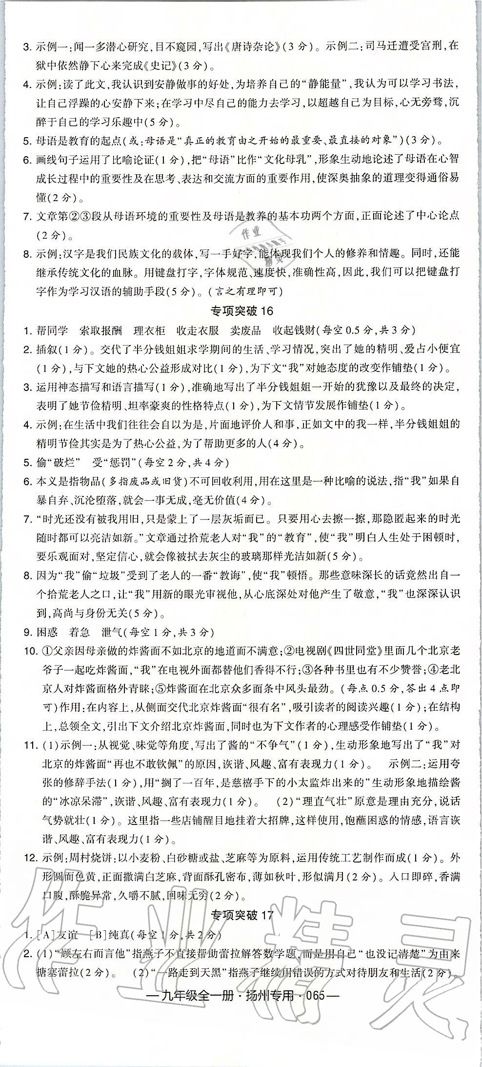 2019年經(jīng)綸學(xué)典學(xué)霸組合訓(xùn)練九年級(jí)語文全一冊(cè)人教版揚(yáng)州專用 第35頁