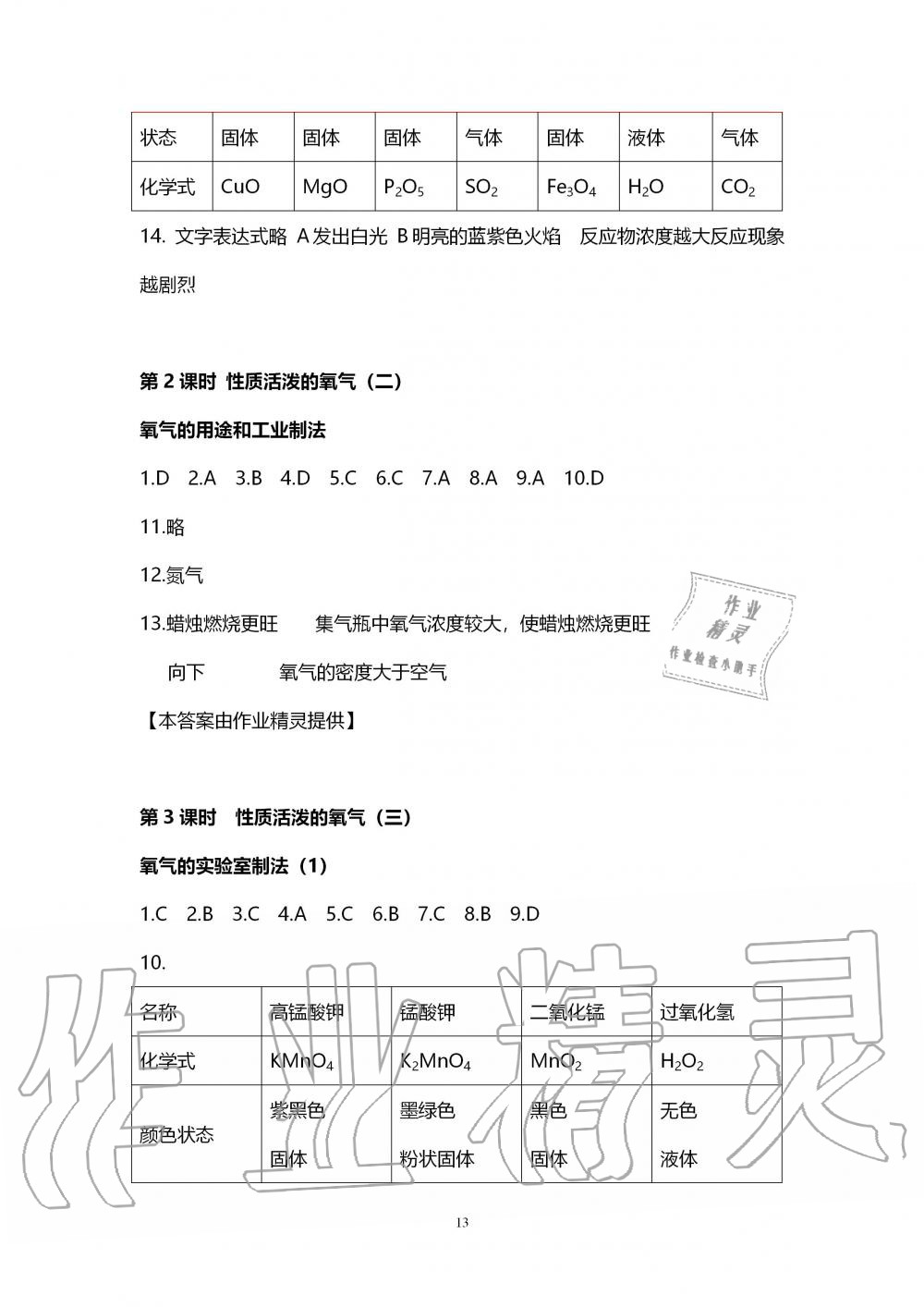 2019年初中教學案九年級化學上冊滬教版 第13頁