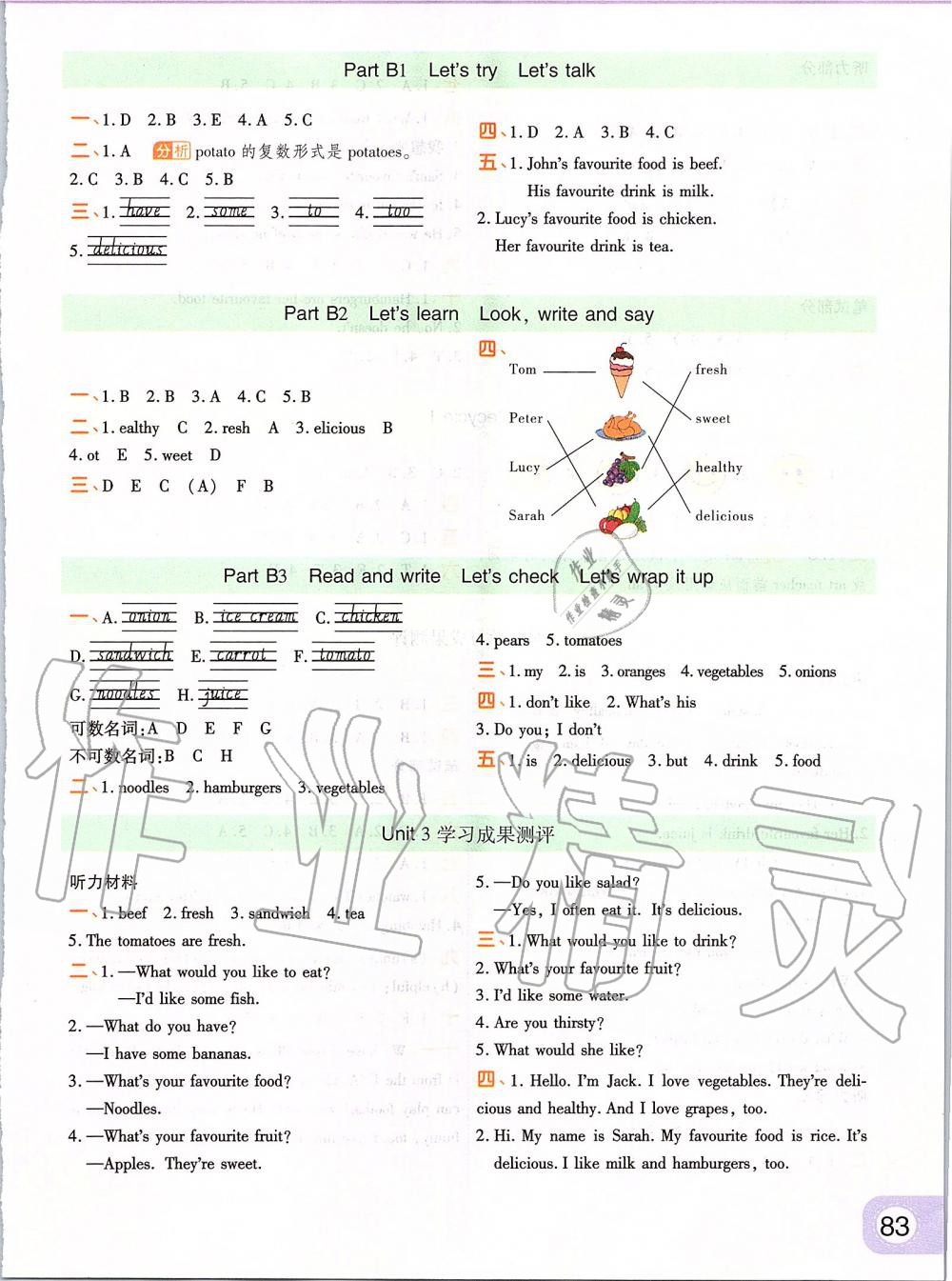 2019年黃岡同步訓(xùn)練五年級(jí)英語(yǔ)上冊(cè)人教PEP版 第5頁(yè)