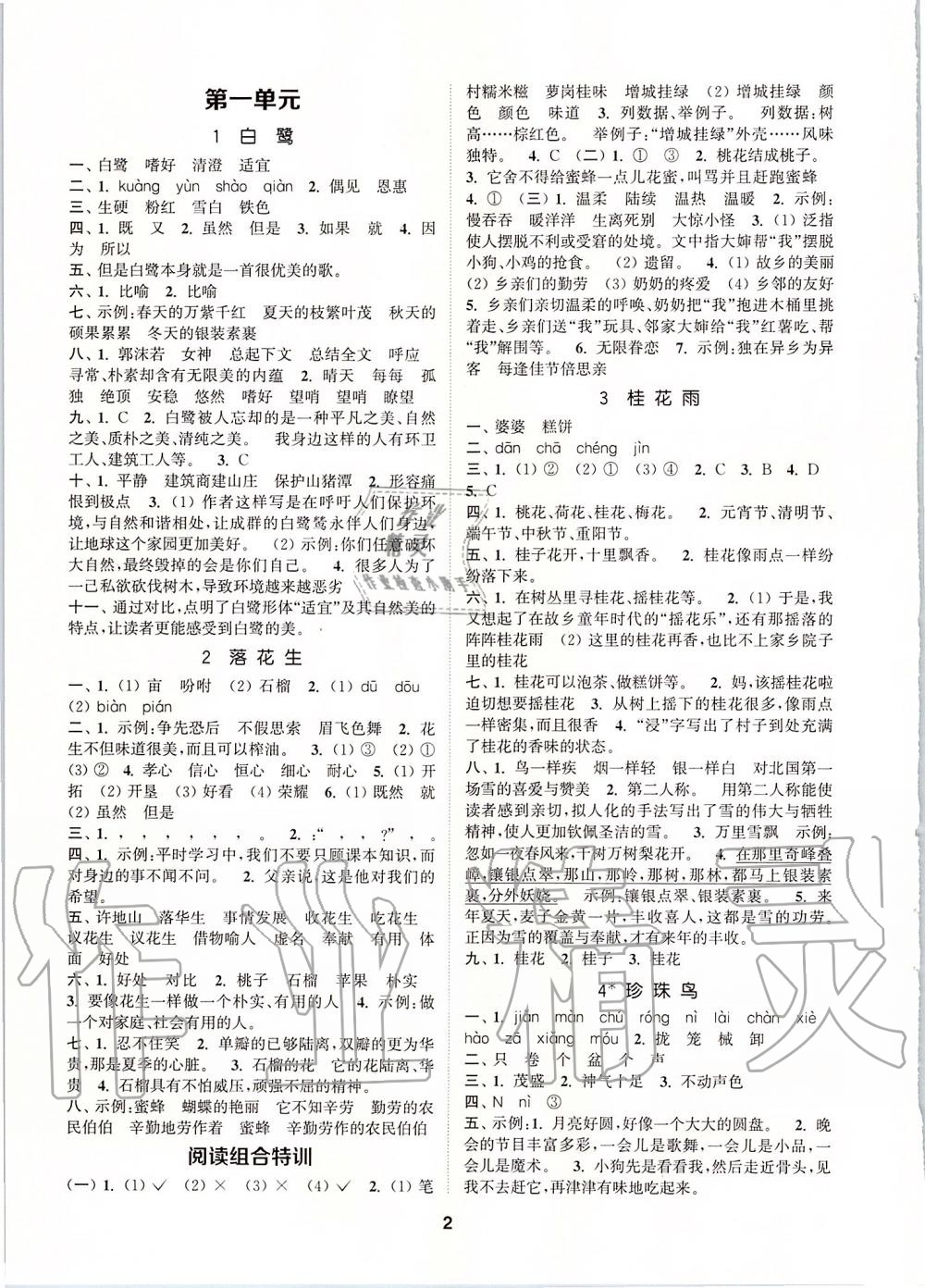 2019年拔尖特訓(xùn)五年級語文上冊人教版 第1頁