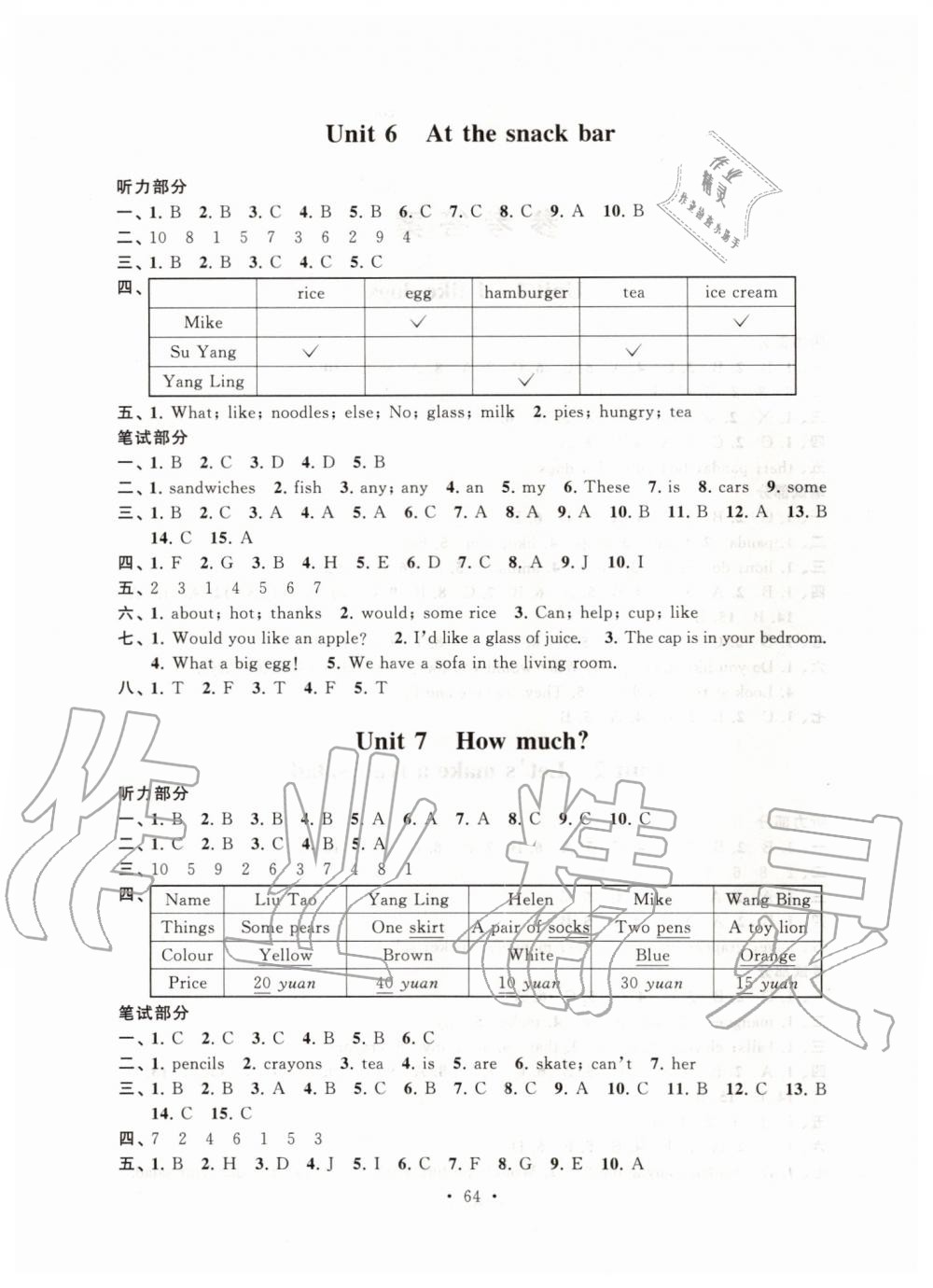 2019年自主學習與測評單元活頁卷四年級英語上冊譯林版 第4頁