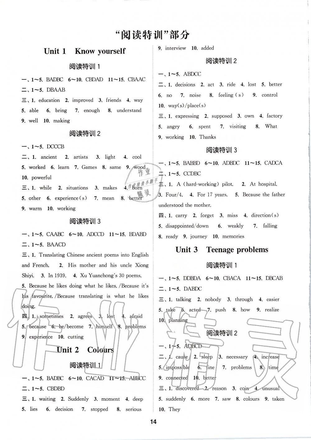 2019年拔尖特訓(xùn)九年級(jí)英語(yǔ)上冊(cè)譯林版 第13頁(yè)