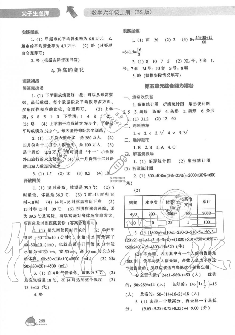 2019年尖子生題庫(kù)六年級(jí)數(shù)學(xué)上冊(cè)北師大版 第14頁(yè)